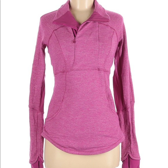 Lululemon Athletica Pink Base Runner Half Zip Pull - Picture 4 of 13